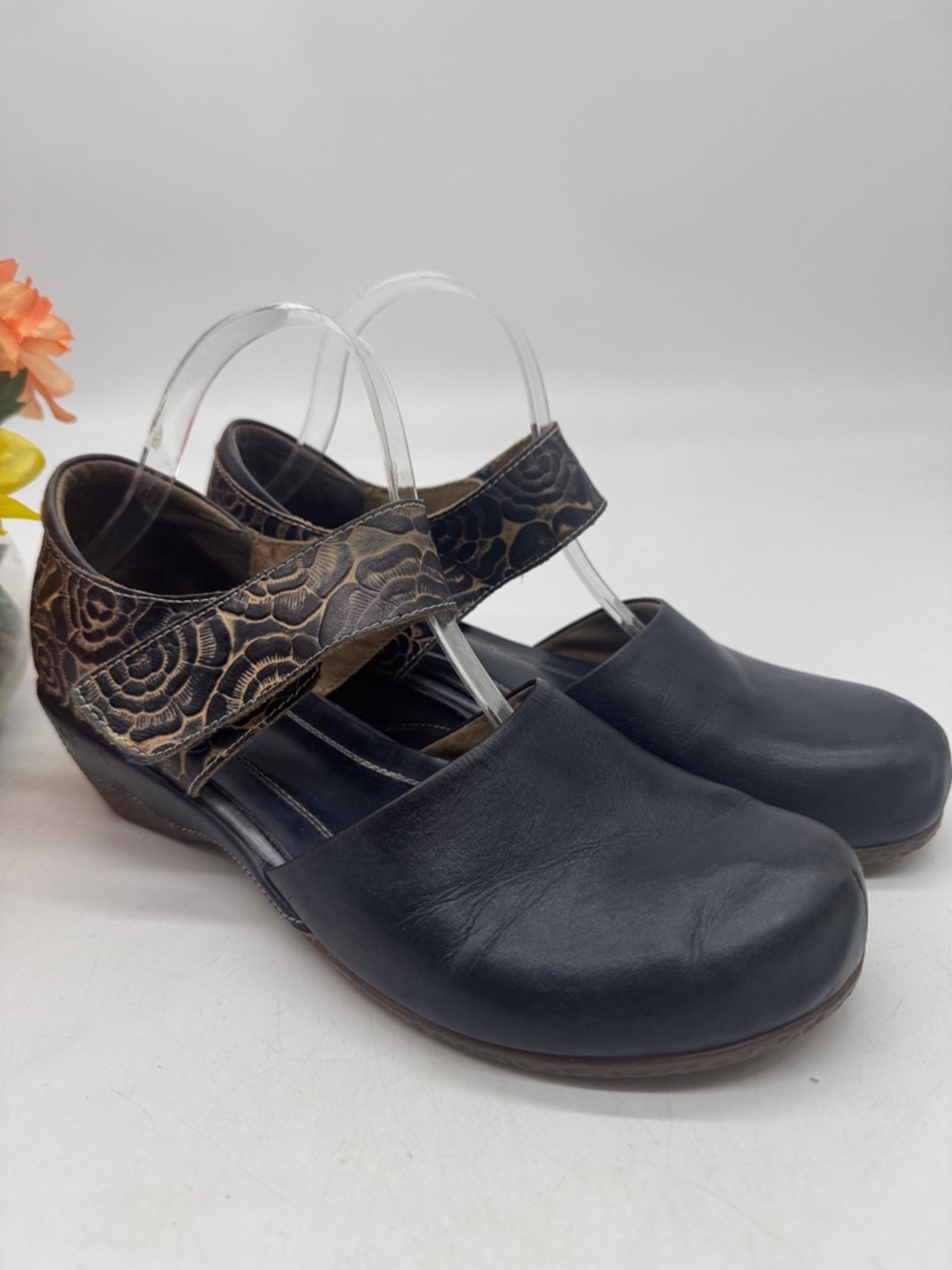 L'Artiste by Spring Step Gloss-Pansy Mary-Jane Navy EU Size 41